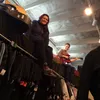 Burchell High School graduate Kyra Hoenack and Mat-Su Central School  sophomore Nadia Makitrina sit atop the clothing racks of Steamdriven Boutique, the used-clothing store owned by MY House 