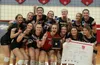 The Wasilla Warriors won the 2022 Northern Lights Conference Championships volleyball tournament. Bruce Eggleston/matsusports.net