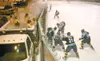 JOHNNY WAGNER/Fairbanks Daily News-Miner Hockey fans take in the
action from a hot tub during the first junior league played
outdoors Friday evening, February between the Fairbanks Ice Dogs
a
