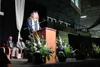 Student speaker and master of ceremonies Dallas Smith gives his graduation speech to the Class of 2021. Jacob Mann/Frontiersman