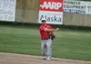 Chugiak-Eagle River infielder Brandon Michie makes the throw to first during a game against the Mat-Su Miners earlier in the season. The Chinooks made their final trip of the season to the Va