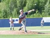 ROBERT DeBERRY/Frontiersman Alaska Road Warrior pitcher David
Newman fires off a pitch during Saturday’s game against Bartlett in
Wasilla.