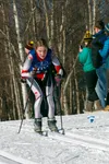 Wasilla High School’s Isadora Warhus presses on during the 5-kilometer classic race of the 2015 ASAA/First National Bank State Nordic Skiing Championships at Kincaid Park Thursday afternoon. 