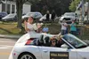 Emma Broyles at the 2021 Show Us Your Shoes Parade (Miss America), Mystic, Connecticut. Broyles was named Miss America Thursday night.