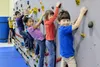 Goose Bay Elementary Early Morning Movers — Jeremiah Thompson, Trystin Goguen, Isaac Dilley, Vanessa Smith, Riley Flinn and Jarrod Elyard — train like Olympians on the school’s rock wall. Cou