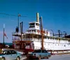 The Klondike makes daily runs down the Yukon River to Eagle.
This famed riverboat and many like it hailed the prosperity brought
by the 1898 Gold Rush. Photo by Naomi Klouda.