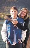 Stewart Conn and his mother Heather. Courtesy photo