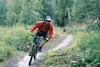 Mountain biker Jeff Susel rides on the new single track bike trails at the Government Peak Recreation Area on Sunday, August 16, 2015. Four miles of new trails opened at the recreation area i