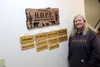 Ginger Bear stands inside the new Family Promise Mat-Su moves into new H.O.P.E. Family Navigation Center. Jacob Mann/Frontiersman
