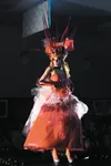 Hannah Kahlman models Linda Lockhart's creation, "The Bon-Bon," in last year's Wearable Art Show, facilitated by the Valley Arts Alliance. Courtesy Robert Eric Summerfield