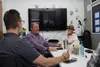 John Green and Michael Carson discuss ideas for a new recovery event during a planning meeting inside MyHouse Thursday, June 24. Jacob Mann/Frontiersman