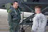 TYNDALL AIR FORCE BASE, Fla. -- Lt. Col. Mike Shower, 90th Fighter Squadron commander, speaks with Staff Sgt. Charlie Grantham, 90th Aircraft Maintenance Unit, after completing a training sor