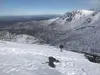 Jan Myers ascends McHugh Peak’s lower alpine flanks on March 22, 2022. Courtesy photo