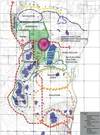 This conceptual map shows how a potential townsite at Point MacKenzie could look. Courtesy SDG