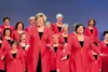 Alaska Sound Celebration recently won gold at the regional championships for women’s barbershop groups in Spokane, Wash. The group is directed by Peggy McBride of Anchorage and Karen Leet of 