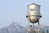 The mountains behind the Palmer water tower were not visible on Sunday, with heavy smoke from the Swan Lake Fire in the Valley. The smoke began to clear on Monday. Tim Rockey/Frontiersman