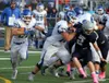 Palmer senior Lucas Santana (75) will play football for Allen Hancock College in California next fall. Courtesy of Bruce Eggleston/matsusports.net