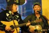 From left, Peter Case and Bill Morrissey treat a packed Vagabond
Blues crowd, Sunday afternoon, to a series of songs that were
shaped and molded from the traditions of folk, roots, blues,
cou
