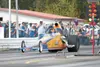 Toni Prockish rockets off the line during a run down the quarter-mile track at Alaska Raceway Park in the Tony Prockish Memorial Race, named for her father. Prockish recorded the fastest qual