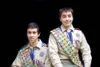 ROBERT DeBERRY/Frontiersman Spencer, left, and Zachary Bloom
have both earned their Eagle Scout badges. Spencer built three bike
racks for Palmer High School and Zachary built a Kiosk for the