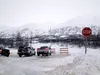 The road into Hatcher Pass was closed at the Gold Mint parking lot by an avalanche on Tuesday, Nov. 24, 2015. At the time, the closure hampered search efforts for missing skier Dr. Liam Walsh