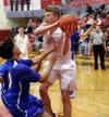 Wasilla's Andrew Devine makes a move inside during a win over Bartlett on Saturday. Courtesy of Bruce Eggleston/matsusports.net