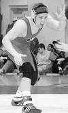 Jed Wade of Wasilla won his second state title Saturday with an
8-4 decision over West Valley's Ward Dobbs in the 189-pound weight
division. Frontiersman file photo