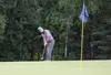 Chuck Lee, of Palmer, sinks one of the puts that helped him win the senior gross division. Courtesy of Jonathan Burns