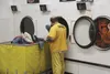 An inmate at Goose Creek Correctional center works in the facility’s laundry. With more than 1,000 inmates, the facility has a lot of laundry to do every day. ANDREW WELLNER/Frontiersman
