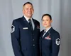 Alaska Air National Guard Master Sergeants Franz and Jessica Deters, pose for a photo at Joint Base Elmendorf-Richardson, Alaska, Nov. 7, 2019. Franz and Jessica are both assigned to the 176t