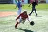 Wasilla first baseman Ben Werner dives for a foul ball near the Sitka dugout during a 3-0 loss to the Wolves in the ASAA/Frst National Bank State Baseball Championships semifinals Friday in A