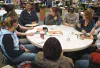 Students from Burchell and Mid-Valley high schools and Valley
Pathways discuss how to implement the Quality Schools Program this
year. Photo by JOHN DAVIDSON/Frontiersman.