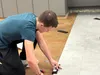 Air Force JROTC Cadets like Wyatt Feris have been hard at work replacing worn carpeting in common spaces and their JROTC classroomsm, instilling pride and achievement in all their work. Katie