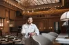 Stephen Bukoff inside Grana, The Langham's new signature restaurant set in what was once the Grand Hall of the Federal Reserve Bank of Boston.