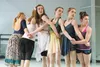 Dancers Workshop students practice for their performance of ‘The Book of Elements.’ Dances reflect places and things having to do with the four elements; earth, wind, fire and water. The perf