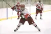 Wasilla forward Zach Korsmo fires off a shot during the
ASAA/First National Cup 4A state hockey championships. Korsmo and
the Warriors were eliminated from state tourney play after losses
to 