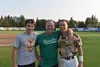 Kyler Boulware, Ben Boulware and Coby Boulware pose for a photo following a Mat-Su Miners game. Coby is a member of the 2019 Miners. Ben played for Mat-Su in 1992. Kyler, also a baseball play