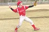 MATT TUNSETH/Frontiersman Wasilla senior Doug Knecht warms up
before practice Thursday afternoon in Wasilla. Baseball season in
the Valley gets under way today when the Warriors host Homer at
