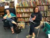 Paulette Cockreham, left, and Sarah Dutton, right, both of Eagle River listen as another member of the Children’s Literature Book Club makes a point regarding the plot of 'Charlotte’s Web'.