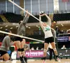 Colony's Abby Gooch sets the ball during a win over Thunder Mountain. Bruce Eggleston/matsusports.net