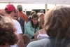 (Brendan Kelley/Anchorage Press) Out going Alaska Governor Sarah
Palin serves up food at the Governor's Picnic in Fairbanks.