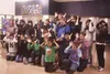 Palmer Junior Middle and High School students welcome the Japanese students with whom they stayed on their exchange to sister city Saroma this summer to Alaska. A community potluck was held M