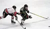 Colony forward Otto Thiele skates out of the reach of Juneau-Douglas forward Ryan Leibelt during a state tournament win over the Bears Feb. 12, 2016, at the Menard Arena. Thiele notched a hat