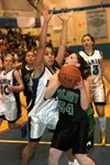 Colony forward Sarah Walsh makes a move toward the bucket during
a win over Palmer late in the season. Walsh and the Knights are
looking for one of three automatic berths to the ASAA 4A state