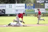 Mat-Su's Josh Paino beats the throw and slides safely into second during a 15-7 win over the Chugiak Chinooks. Jeremiah Bartz/Frontiersman