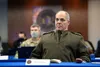 Army Gen. Gustave F. Perna, chief operating officer of Operation Warp Speed, monitors a simulation exercise in Washington, D.C. Nov. 13, 2020. Operation Warp Speed is an effort by several U.S