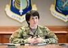 Col. Amanda Kato, Air Force PEO, Nuclear Command, Control and Communications, addresses defense and industry leaders during the AFCEA Lexington-Concord Chapter’s New Horizons 2021 March 23, 2
