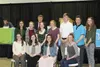 Scholarship winners pose with MTA CEO Michael Burke.  Tim Rockey/Frontiersman