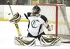 Colony goalie Forrest Savel deflects a Wasilla shot during the
third period of Thursday’s game at the Curtis C. Menard II Memorial
Ice Arena in Wasilla, a 7-3 win for the Warriors. ROBERT
DeB