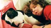 Seth Bellamy cuddles up with his dog, Carl. Bellamy, 5, recently died after a long battle with cancer. Photo courtesy Maggie Bellamy